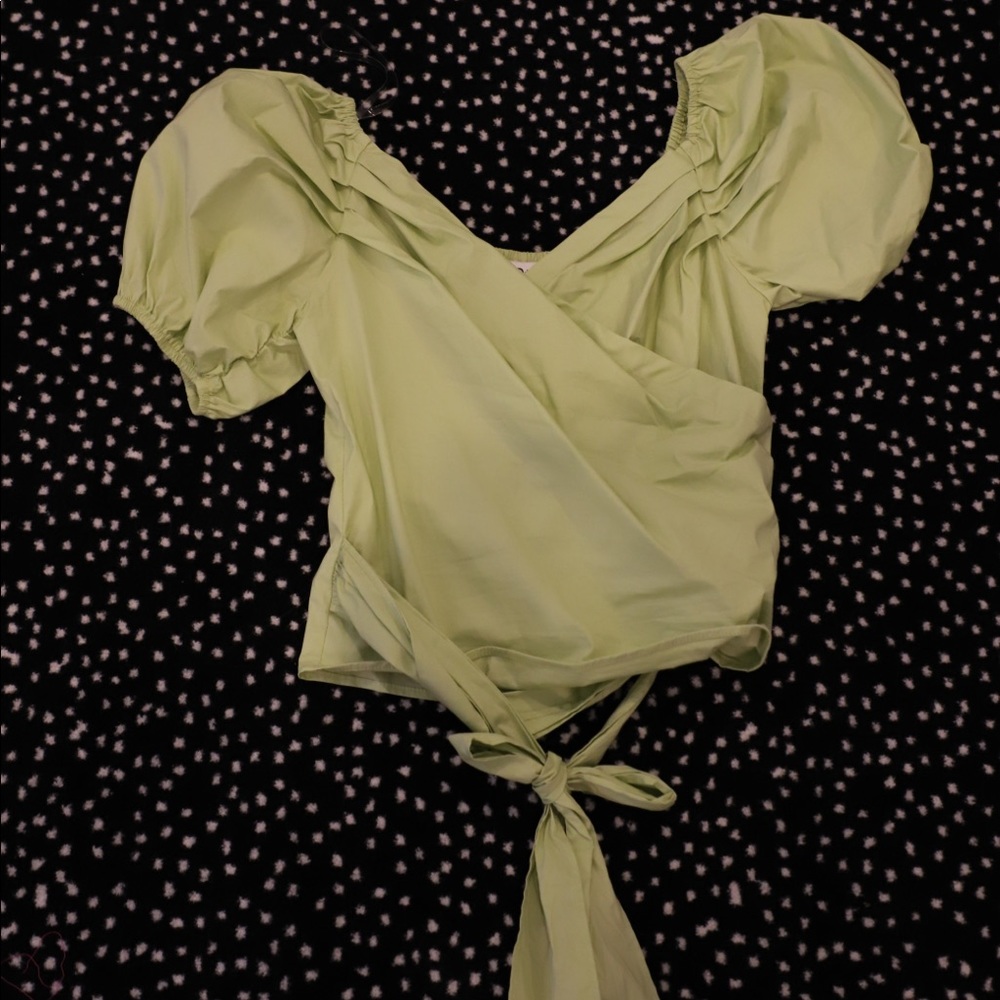Lime green DO+BE tie top